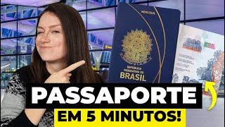 PASSAPORTE BRASILEIRO 2024: COMO FAZER EM 5 MINUTOS! Passo a passo, documentos, preços