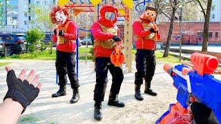 Nerf Battle Royale: Gaming Legends Face-Off in Epic Playground Showdown!