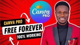 How to Get Canva PRO for Free [Canva PRO free] || LIFETIME