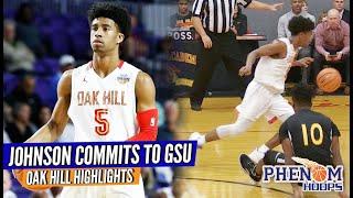 HIGHLIGHTS: Oak Hill's Evan Johnson Commits to Georgia State; 5'11" PG Leaves with 67-8 Career Rec.
