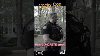 COCKY cop eats CONCRETE CROW!! First amendment audit 2023 #firstamendmentaudit #proveallthingsaudits