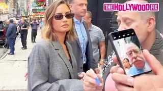 Demi Lovato Shows Love To Fans While Arriving For Her Guest Appearance On Good Morning America In NY