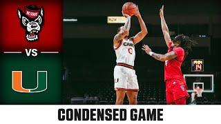 NC State vs. Miami Condensed Game | 2024-25 ACC Men's Basketball