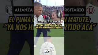 Puma Carranza habla antes del Alianza Lima vs Universitario | #shorts