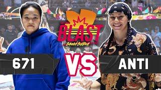 B-Girl 671 vs. B-Girl Anti | 1v1 Breaking Semifinal | Outbreak Europe 2022