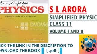 S L Arora physics class 11