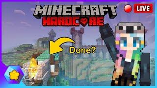 🟣 Working on the Iron Farm! In HARDCORE MINECRAFT 1.20 - Survival Let's Play