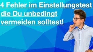 4 Fehler im Einstellungstest | Auswahlverfahren erfolgreich meistern | beamtentest-vorbereitung.de