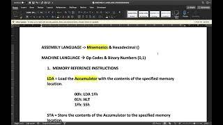 Intro to Assembly Language Programming