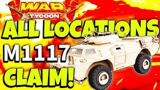 ALL 4 M1117 GUARDIAN PART LOCATIONS In Roblox WAR TYCOON!