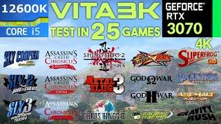 Vita3K PS Vita Emulator Test In 25 Games 4K | RTX 3070 + i5 12600K