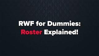 How to decide on a Roster?? Race to World First Explained! | RWF for Dummies