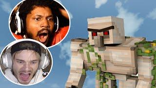 Gamers Reaction to First Seeing a Iron Golem in Minecraft