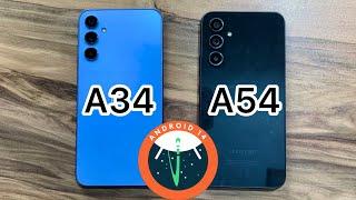 OneuII 6 / Android 14 - Samsung Galaxy A34 vs Samsung Galaxy A54