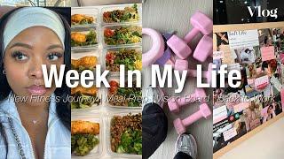 Vlog: Productive Week In My Life | NEW YEAR, NEW ME? ( Meal Prep , Fitness , Vision Board + MORE)