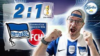 DFB-Pokal   Hertha BSC - 1. FC Heidenheim 2:1 ️ Highlights & Analyse