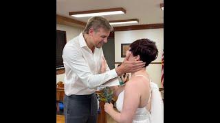 Blind man sees for first time at wedding 