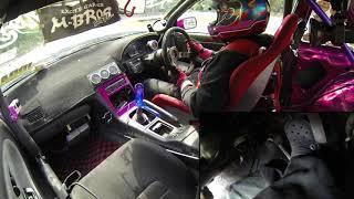 Naoki nakamura drifting with Crocs Onboard and pedal cam at meihan  #shorts