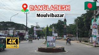 Bangladeshi 4K Walking Tour Sylhet City 2024 || Moulvibazar District 4k Walking Tour 2024