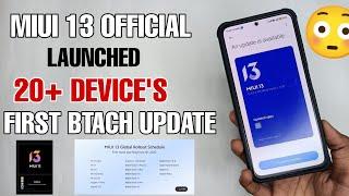  FINALLY MIUI 13 LAUNCHED WITH REDMI NOTE 11 SERIES | FIRST BATCH LIST | MIUI 13.0.2.0 UPDATE