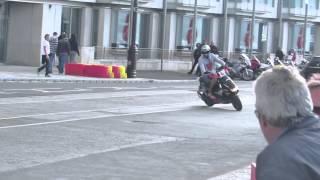 IOM TT 2014 - HUGE Wheelies outside Bushy's Beer Tent!