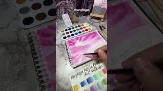 Landscape Painting with Cheap Watercolor #watercolor #painting #art #shorts #trending