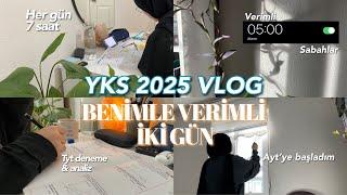 YKS’25 VLOG| BENİMLE VERİMLİ İKİ GÜN & HER GÜN 7 SAAT #yks #yks2025