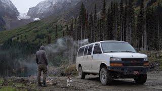 Camping way up high on Canadian Logging Roads - 4x4 Van Life