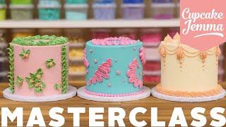 Buttercream Piped Cake Masterclass Tutorial | Cupcake Jemma