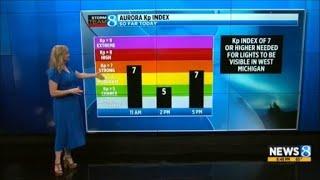 Will we see the Northern Lights in West Michigan Sunday?