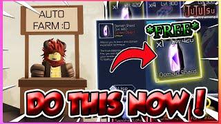 Jujutsu Infinite How To Get Free DOMAIN SHARD Fast *NEW AUTO FARM* + Full Guide! (CODE)