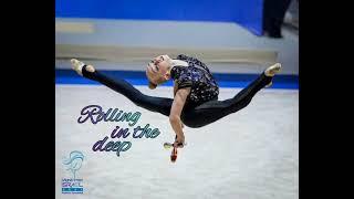 rolling in the deep rg music (01:00) #rg #rgmusic #rhythmicgymnastic #rollinginthedeep #adele