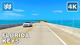 [4K] Florida Keys USA Scenic Driving Tour - Islamorada to Key West via A1A Highway Road Trip