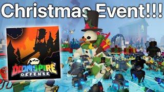 Beating Christmas Event Doomspire Defense!!! | ROBLOX