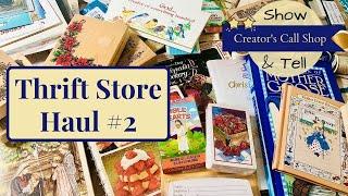 Thrift Store Haul #2 - Thrifting for Junk Journal Supplies (June, 2020)