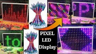 How to Make RGB Pixel LED Display Panel. Hindi- Fully Explain making video.