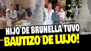 BRUNELLA HORNA BAUTIZÓ A SU HIJO Y CELEBRÓ CON FIESTA DE LUJO EN SU CASA