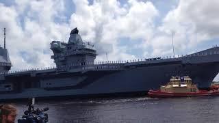 HMS Queen Elizabeth arrives in USA, Westlant18