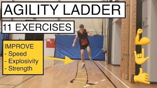 BADMINTON FITNESS #9 - 11 AGILITY LADDER EXERCISES TO IMPROVE SPEED, EXPLOSIVITY AND STRENGTH