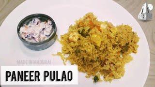 Paneer pulao with onion raita