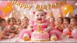 Happy Birthday Song | Cute Baby Dance Party!  | Fun Birthday Song for Kids | Neela Tota