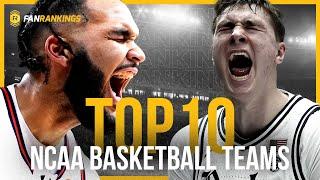 Top 10 Best College Basketball Teams March Madness Rankings (2024-2025 Season)