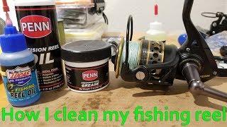 How I clean my fishing reel and do regular maintenance