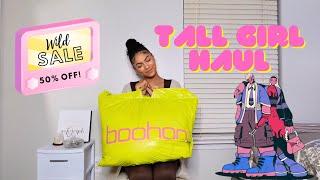 BOOHOO 50% off haul: tall edition **not sponsored**