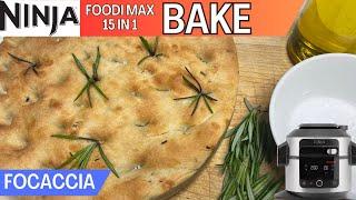 FOCACCIA *BAKE* Italian Bread made with Olive Oil, Salt & Rosemary | NINJA FOODI Recipe