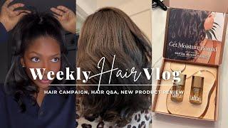 Weekly Hair Vlog | wash day, filming hair campaigns, Q&A & more | Niara Alexis