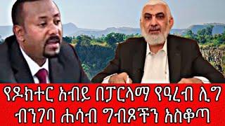 የዶክተር አብይ በፓርላማ የዓረብ ሊግ ብንገባ ሐሳብ ግብጾችን አስቆጣ