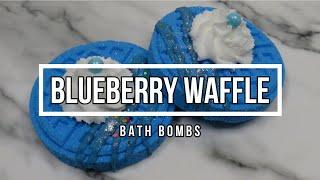 Making Blueberry Waffle BATHBOMBS with a 3D mold