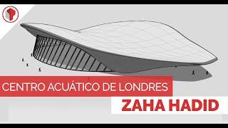 Centro Acuatico de Londres - Zaha Hadid - Modelado 3d