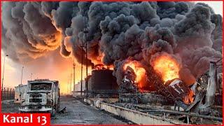 800,000 tons of fuel for Russian fighters destroyed at oil base that has been burning for 6 days